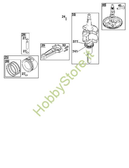F - GRUPPO ALBERO MOTORE B&S - 40 €¦ 40R577-0002-H5 brand Stihl